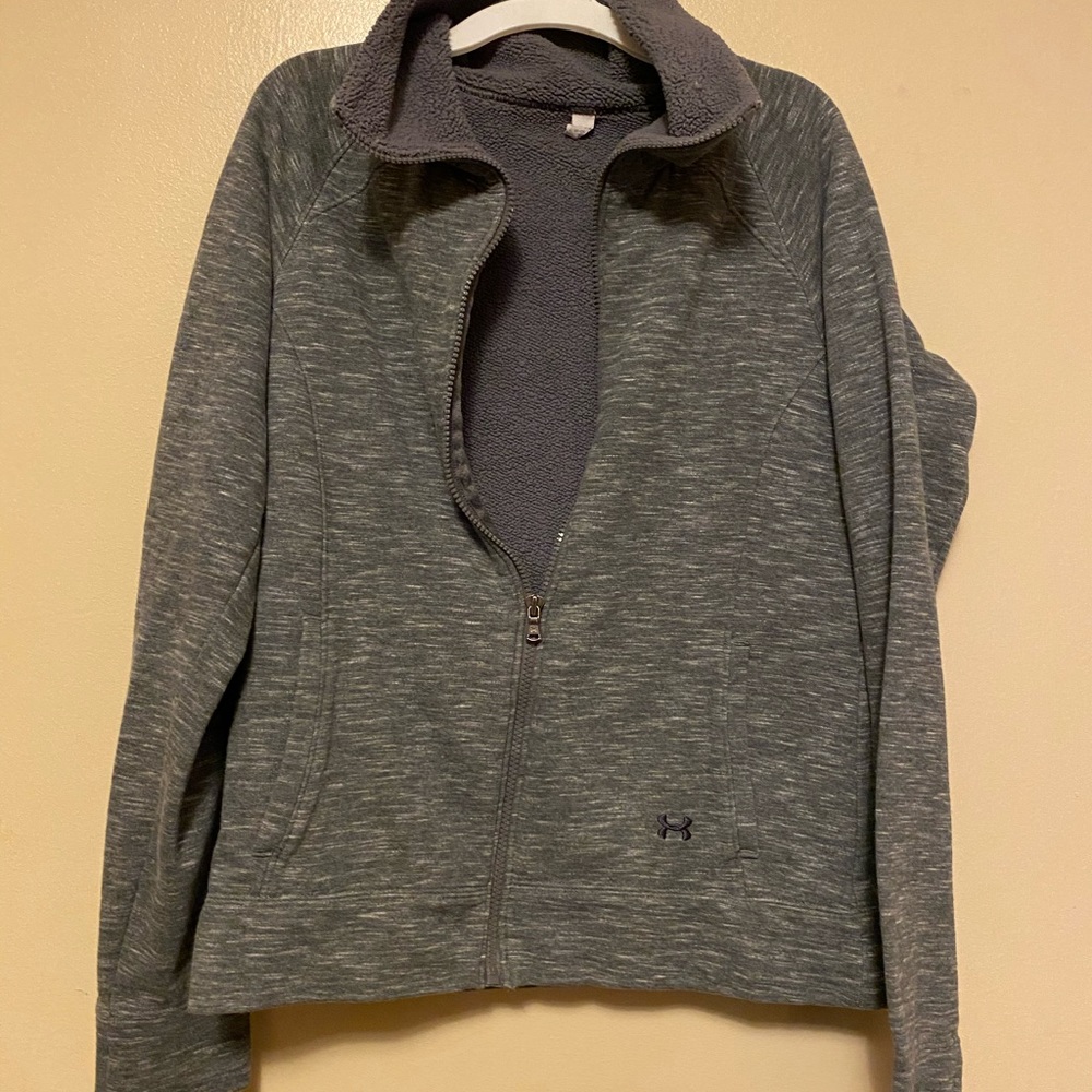 Grey Under Armor Zip Jacket
